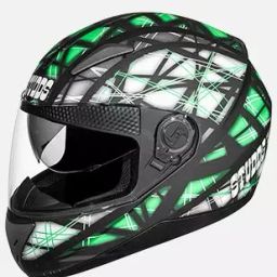 Studds Matt Black Xtra Large (600 mm) Full Face Helmet, Shifter D6 Decor-image-70