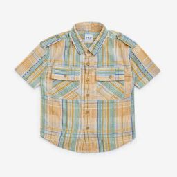 HOP Kids by Westside Multicolour Checkered Cotton Shirt-image-64