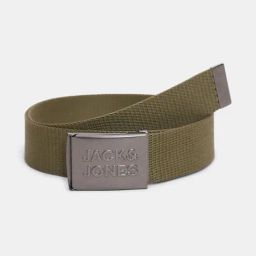 Jack & Jones Olive Green Polyester Waist Belt for Men-image-20
