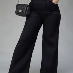 Miss Chase A+ Black Flare Fit Jeans-image-47