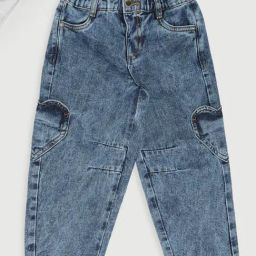 Pantaloons Junior Girls Medium Blue Jeans-picture-27