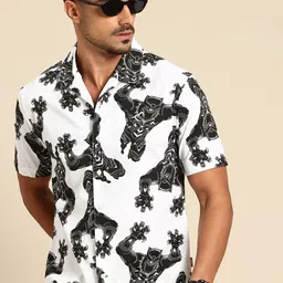 Being Human Marvel Printed Pure Cotton Casual Shirt-picture-17