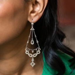 Shaya 925 Silver Oxidized Excitement Dangler Earrings-picture-16