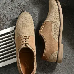 Clog London Men's Beige Derby Shoes-image-8