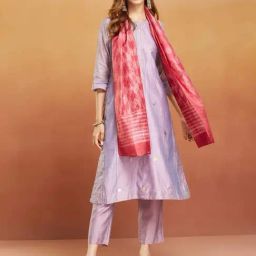 Fabindia Red Printed Stole-picture-32