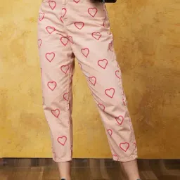 Globus Dusty Pink Printed Jeans-image-94
