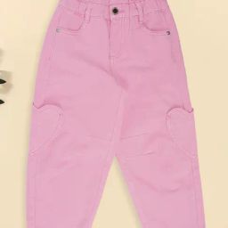 Pantaloons Junior Girls Moonlite Mauve Jeans-picture-23