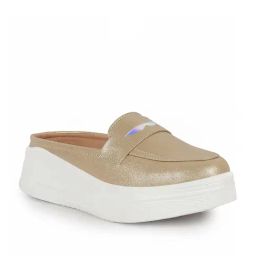 Fausto Women's Gold Mule Shoes-picture-36