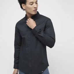 Produkt By Jack & Jones Navy Cotton Slim Fit Shirt-image-36