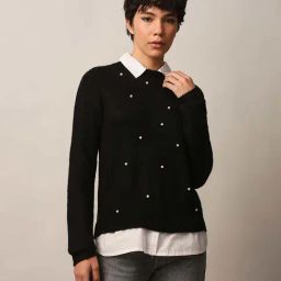 Only Black Self Sweater-image-77
