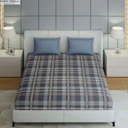 Monte Carlo Ramona Multicolor Cotton 210 TC Queen Bedsheet with 2 Pillow Covers-picture-42