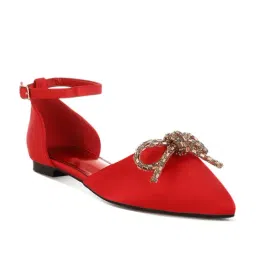 Rag & Co Women's Red Ankle Strap Sandals-picture-19
