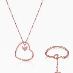 GIVA 925 Sterling Silver Rose Gold Set for Women-picture-23