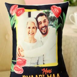FNP Multicolor Canvas Printed Best Mom Son Personalised Cushion-7