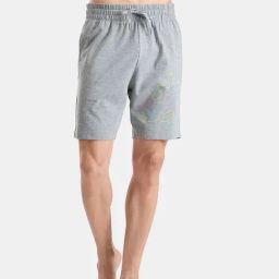 FCUK Grey Cotton Blend Solid Shorts-image-44
