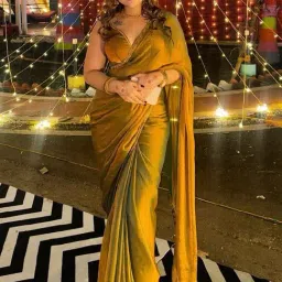 Saree Mall Bronze Silk Embellished Saree with Blouse Piece-image-51