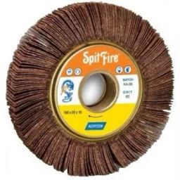 Norton 150x25x31.75 mm 80 Grit SpitFire Mop Wheel, R265-image-25