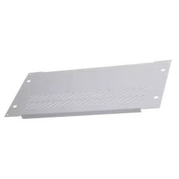 RS PRO Grey Steel Rear Panel, 3U, 42HP, Ventilated Model No 852362-26