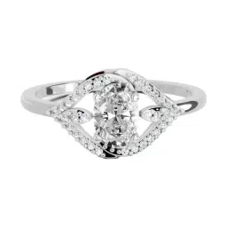 Sparkles Lab Grown Diamond 14k (585) White Gold Ring for Women-picture-15
