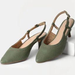 Van Heusen Women's Olive Back Strap Stilettos-image-19
