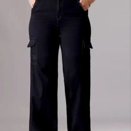Miss Chase A+ Black Denim Relaxed Fit Jeans-image-91