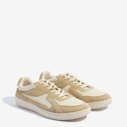 SOLEPLAY by Westside Taupe Suede Lace-Up Sneakers-0