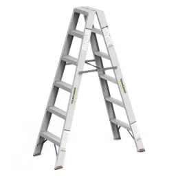 YOUNGMAN 7 Step Aluminum Double Side Ladder 1400 mm Maximum Standing Height, 8222-16