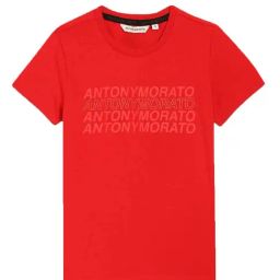 Antony Morato Kids Red Printed  T-Shirt-picture-23