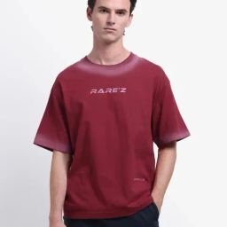 Rare Rabbit Red Cotton Flared Fit Printed T-Shirt-image-9