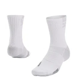 UNDER ARMOUR White Polyester Textured Socks-image-48