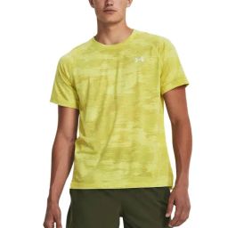 Under Armour Yellow Slim Fit Printed Sports T-Shirt-image-25