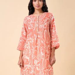 Marigold Lane Orange Regular Fit Printed Tunic-picture-22