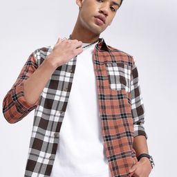 Kook N Keech The Utility Edit Checked Casual Shirt-image-47