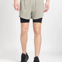 adidas Silver Grey Regular Fit D4R 2-IN-1 Sports Shorts-picture-48