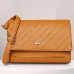 Lavie Tan Striped Medium Sling Handbag-image-70