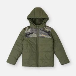 Pepe Jeans Kids Olive Camouflage Jacket-image-118