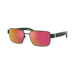 Ralph Lauren Next Generation Red UV Protected Rectangular Sunglasses for Men 0PH316194816Q58-picture-0