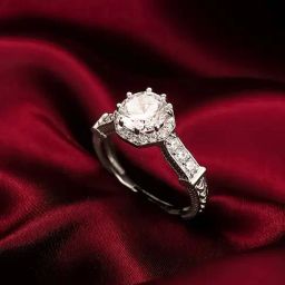 GIVA 92.5 Sterling Silver Dazzling Glamour Adjustable Ring for Womens and Girls-image-74