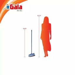 Gala Blue 1.07 m (3.5 Ft) Metal Mr. Tall Broom, 162302 (Pack of 8) image 4