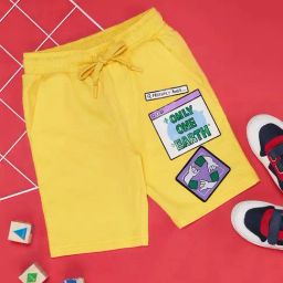 Pantaloons Junior Yellow Cotton Printed Shorts-image-48