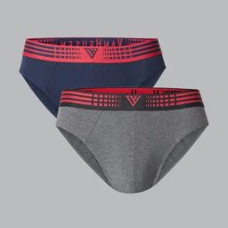 Van Heusen Regular Fit Anti Bacterial Colour Fresh Solid Briefs - Pack of 2-image-28