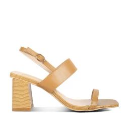 London Rag Women's Tan Back Strap Sandals-image-9