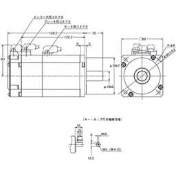 Omron Pulse Train Input Type AC Servo Motor, R88M-K75030T-BS2-15