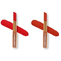 ME-ON Set of 2 Matte Vogue None-Transfer Lipsticks - Shade 17 & 05-14