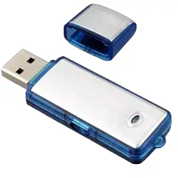 RENMAX 8GB Digital Voice Activated Recorder USB Flash Drive Silver-Blue, RM-DAR-858-37