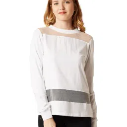 Miss Chase White Relaxed Fit Top-image-55