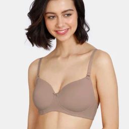 Zivame Brown Padded T-Shirt Bra-image-43