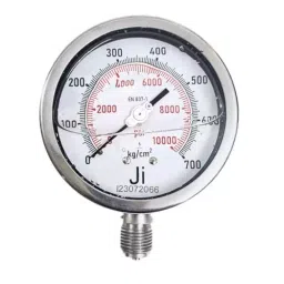Japsin Instrumentation Industrial Pressure Gauge Analog Display 0 to 700 Kg/cm² Range 100 mm Dial Size for Industrial Use-6