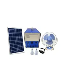 Greenon Solar Traveler Kit with 10W Solar Panel,Inverter with Built-In Battery, 2 LED  STLKP-50-45
