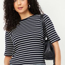 max Women Striped Round Neck T-shirt-picture-24